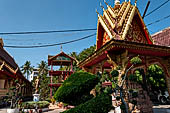 Vientiane , Laos. Wat Chantabuli near the Mekong river bank. 